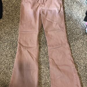 Pink Flared Pants-Girls Abercrombie